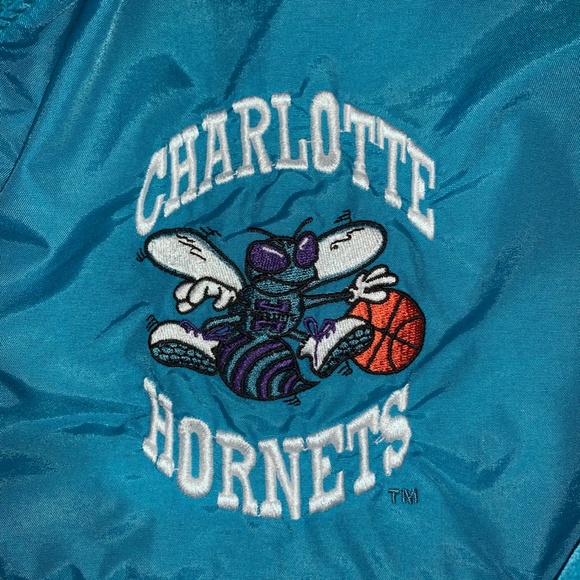 Vintage Charlotte Hornets Warm Up Jacket - Main Image
